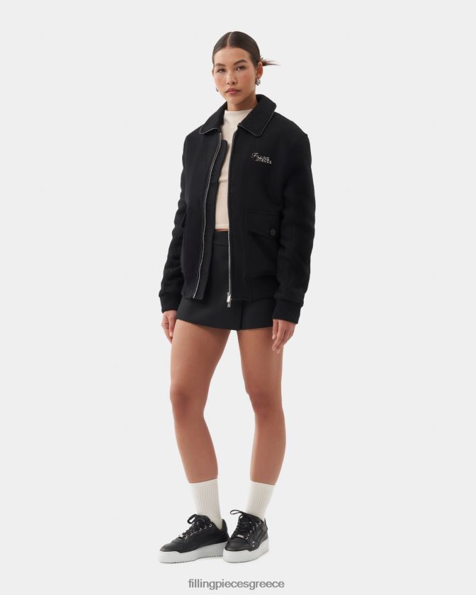 Filling Pieces T28ZLV209 γυναίκες bomber jacket μαύρος