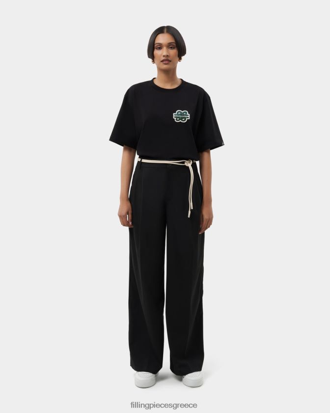 Filling Pieces T28ZLV191 γυναίκες t-shirt gowtu μαύρος