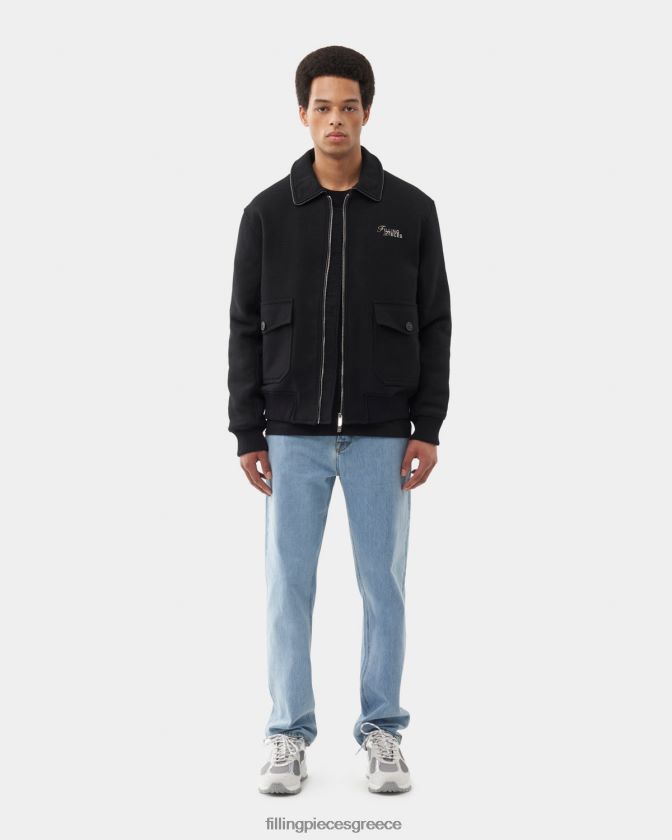 Filling Pieces T28ZLV152 άνδρες bomber jacket μαύρος