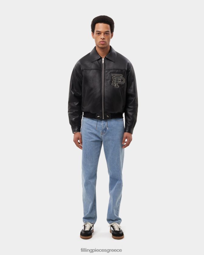 Filling Pieces T28ZLV157 άνδρες δερμάτινο μπουφάν πεδιάδα