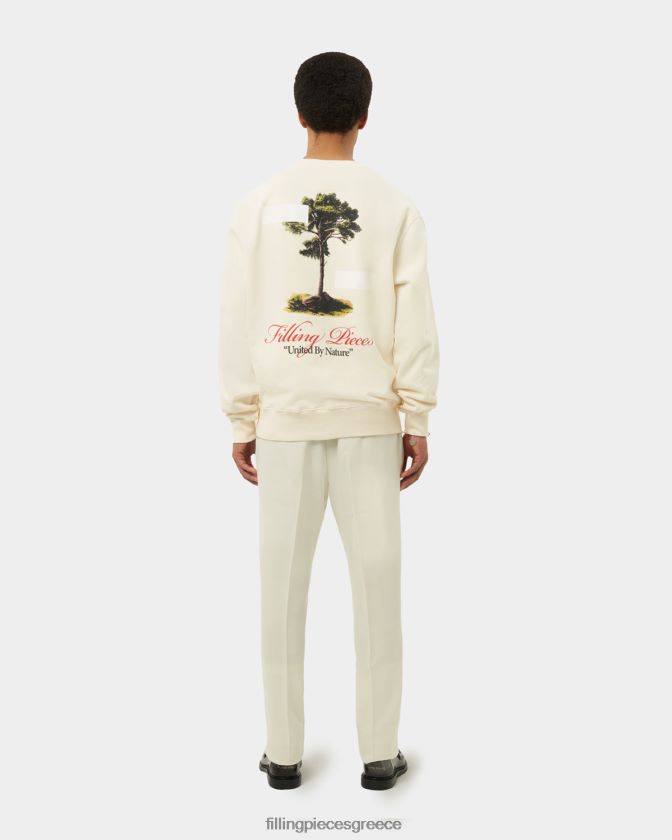 Filling Pieces T28ZLV141 άνδρες φούτερ ενωμένη από τη φύση αντίκα λευκό