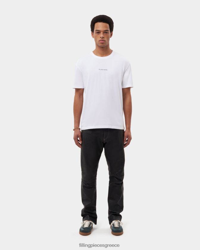 Filling Pieces T28ZLV130 άνδρες t-shirt slim άσπρο