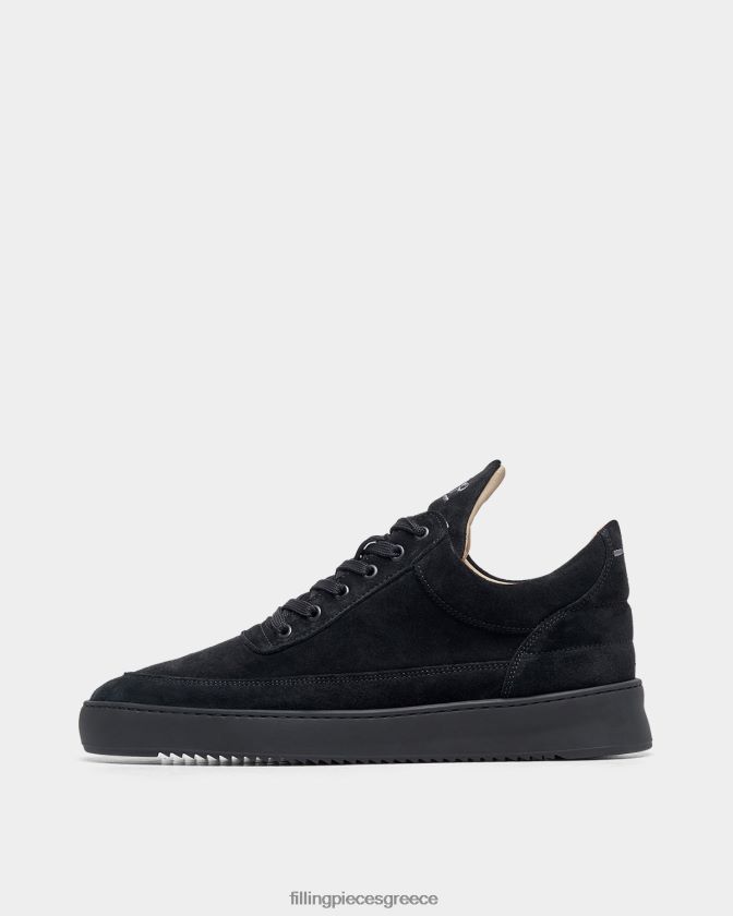 Filling Pieces T28ZLV36 άνδρες σουέτ χαμηλής κορυφής όλα μαύρα