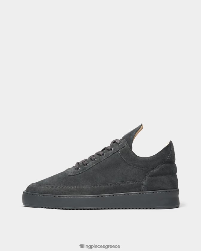 Filling Pieces T28ZLV37 άνδρες σουέτ χαμηλής κορυφής όλο σκούρο γκρι