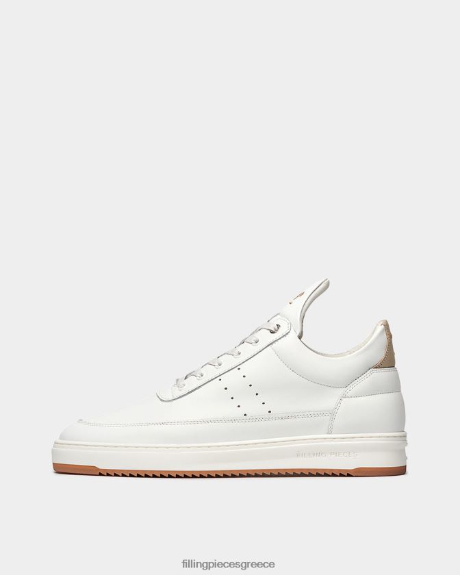 Filling Pieces T28ZLV69 άνδρες low top bianco ανοιχτό καφέ