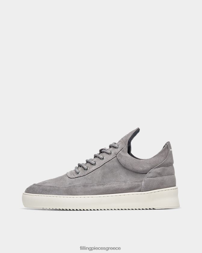 Filling Pieces T28ZLV84 άνδρες οργανικό σουέτ χαμηλής κορυφής γκρί