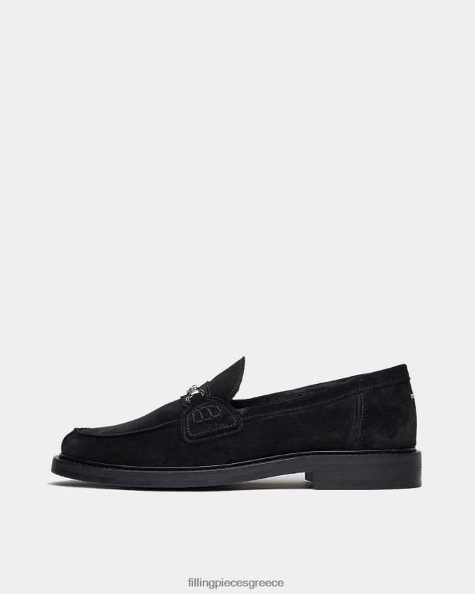 Filling Pieces T28ZLV106 άνδρες loafer σουέτ μαύρος