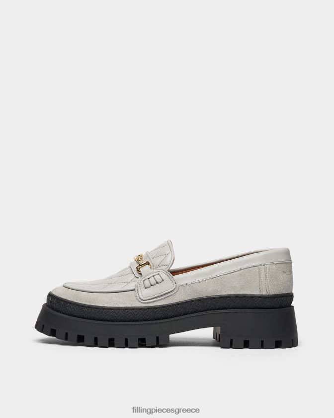 Filling Pieces T28ZLV182 άνδρες loafer sierra καπιτονέ γκρί